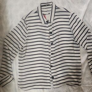Striped Button-Up Shirt